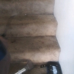 Before Cleaning stairs