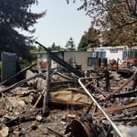 Before fire damaged garage