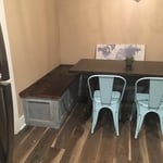 Custom barnwood bench