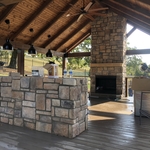 Outdoor chimney, kitchen, entertainment