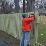 Wood Fence Install
