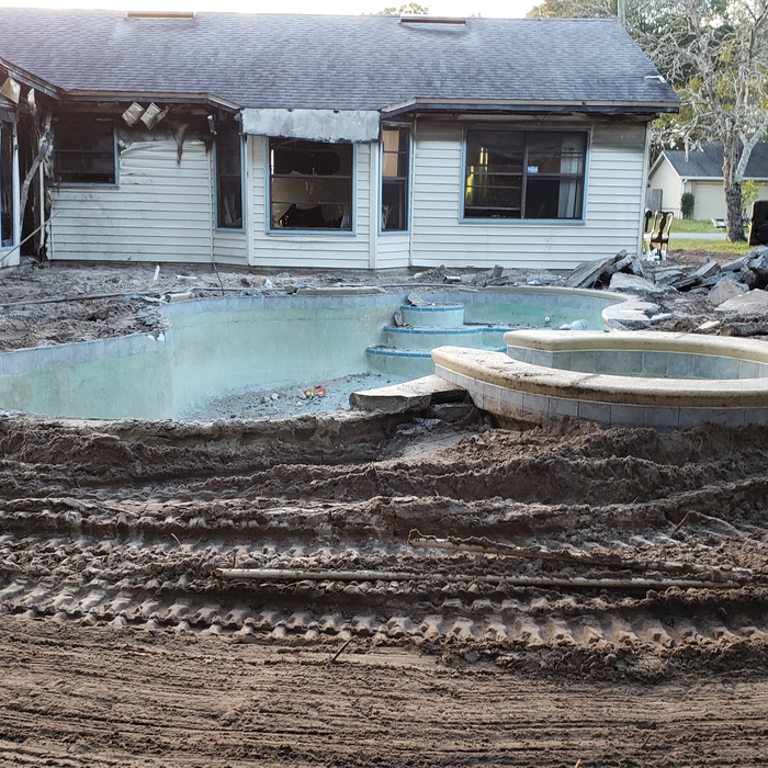 Pool Deck Removed