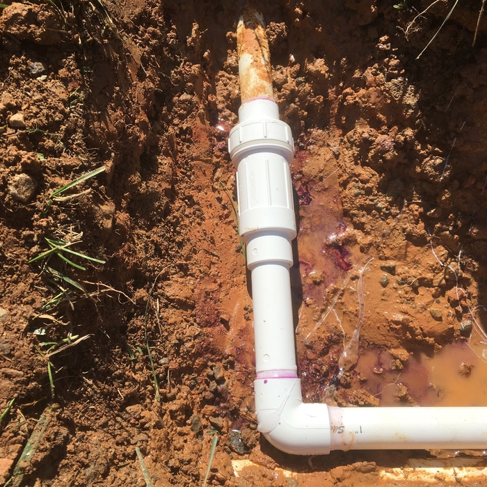 Broken Line Repair - After
