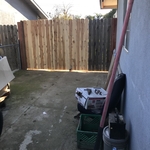 Exterior side of gate
