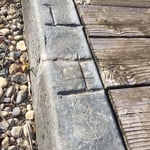 Custom designed curb
