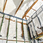 Entry room after foam