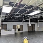 Exposed Ceiling Painted Black