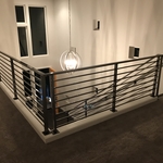 Clear Finish Steel Handrail