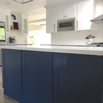 Blue Cabinet Kitchen Remodeling