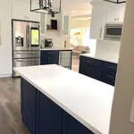 Blue Cabinet Kitchen Remodeling