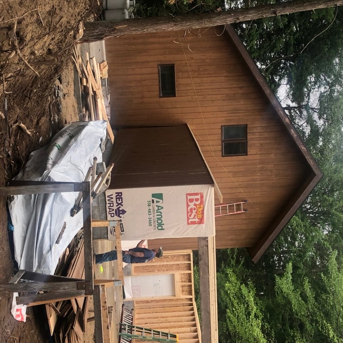 Walls erected
