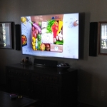 Large TV with "on-wall" speakers