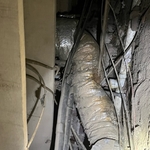 crushed duct