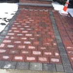 drive way and granite steps