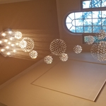 High Ceiling Foyer light installation