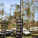 Hurricane debris at Panamla city VA