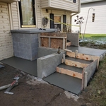 Front step during