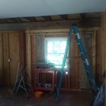 Rear garage door gone