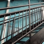 Steps with platform and r