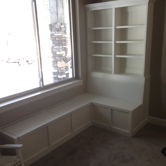 Custom bedroom reading nook