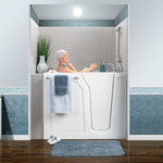 Adjustable, Hand-Held Shower Feature