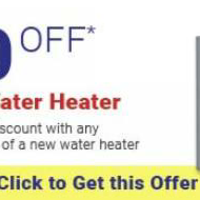 Water heater install special
