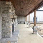 10’ wide porch.