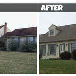 Single Family Reroof before and after