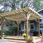 After deck and pergola