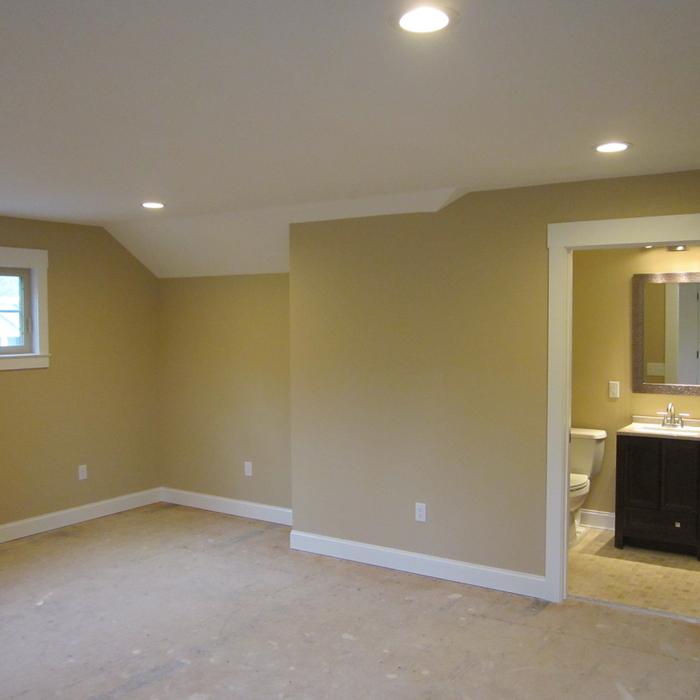 Bedroom and bathroom