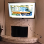 TV Mounting W/Hidden Wire