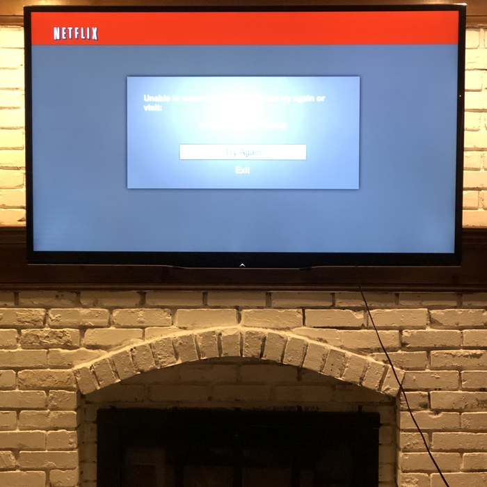 Brick Wall above Fireplace
