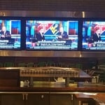 TV's behind the bary