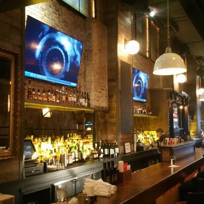 TV's behind the bar