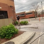 Pressure washing Chick-fil-A
