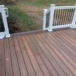 Picture frame composite deck.