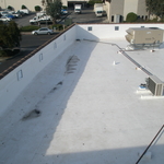 Crickets sloped to drain.