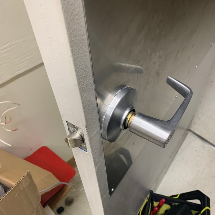 Broken lever handle