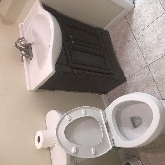 New Toilet and vanity