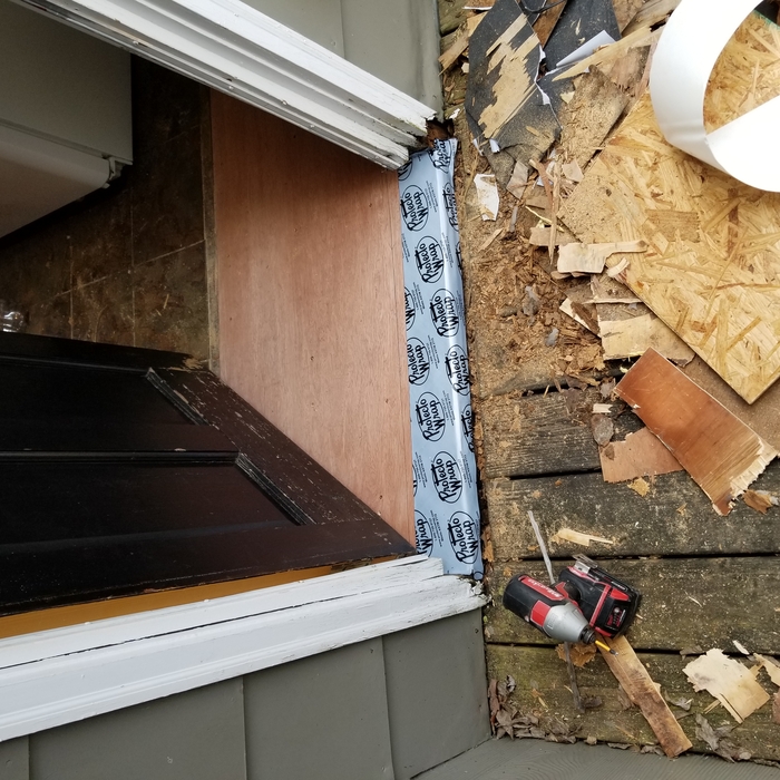 Rotted threshhold repair