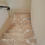 Wood & Tile Installation on Stairs