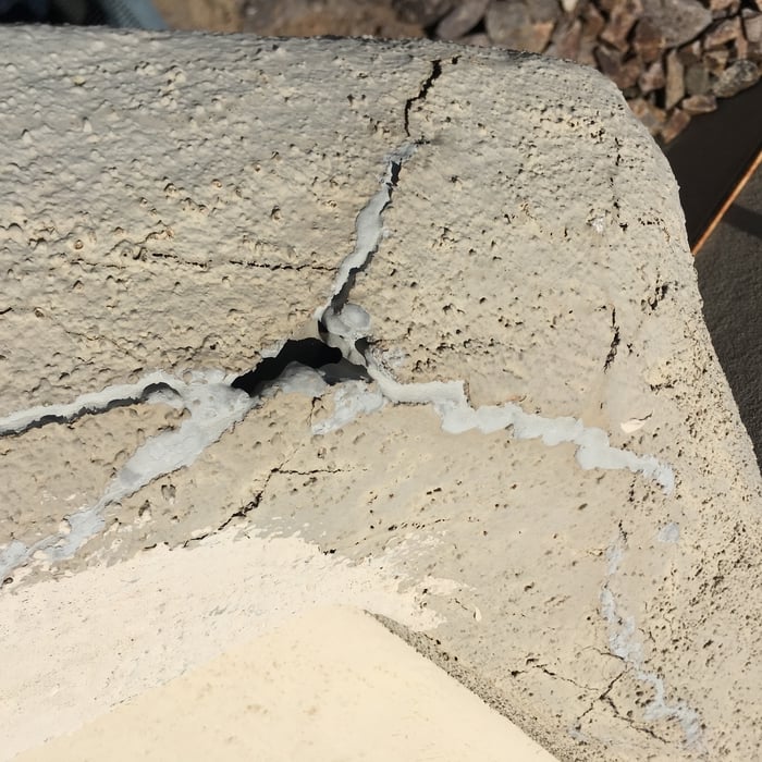 Parapet failure