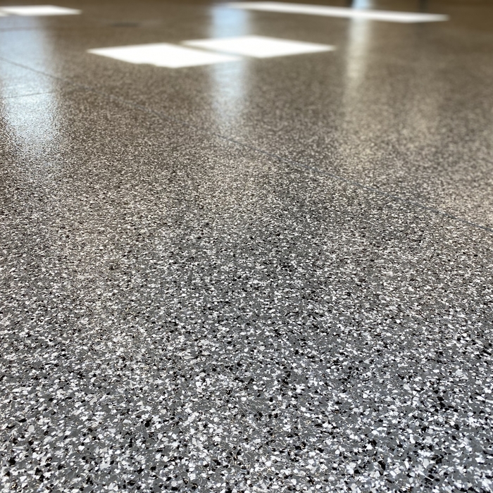 Wombat Flake Epoxy Garage Floor Coating
