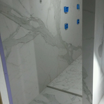 Entryway into shower