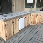 Outdoor custom cabinets
