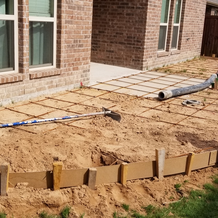 Decorative concrete extension