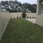 6 foot all Tan privacy Vinyl
