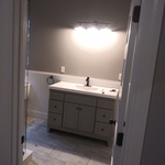 Bathroom b board & paint