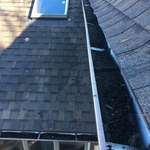 Autumn gutter cleaning