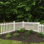 Flower garden and muclh